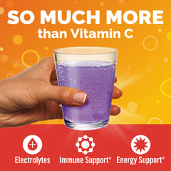 Emergen-C Elderberry sachets on counter for convenient everyday use.