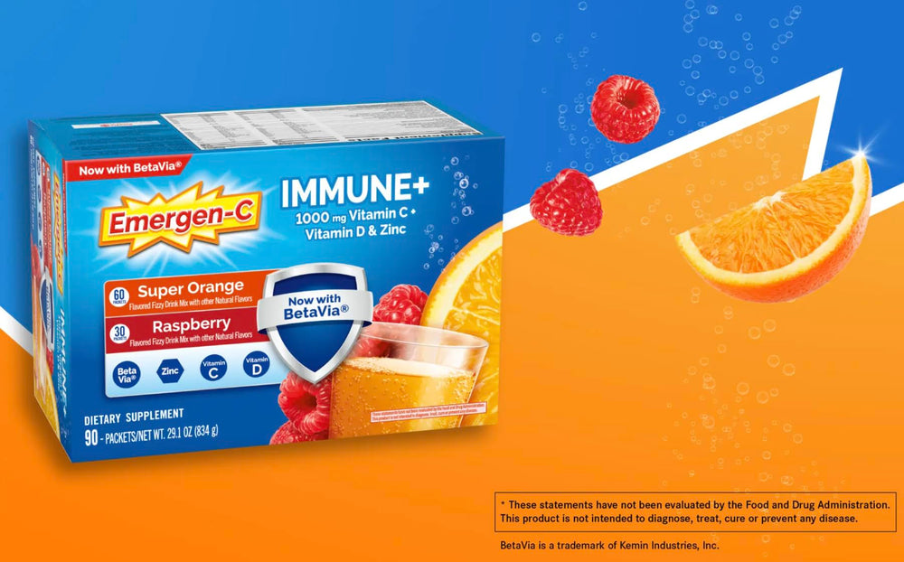 Morning routine featuring Emergen-C Immune+ as a refreshing start