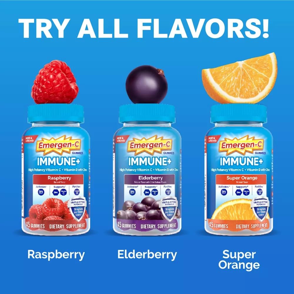 Variety of flavors including Super Orange and Raspberry.
