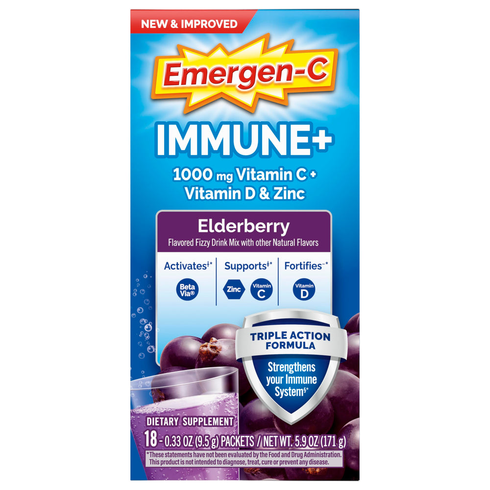 Emergen-C Natural fruit flavors for a tasty daily ritual.