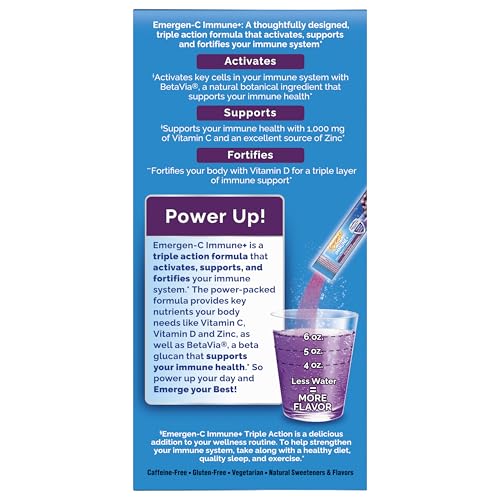 Emergen-C Sparkling immunity drink for quick refreshment.