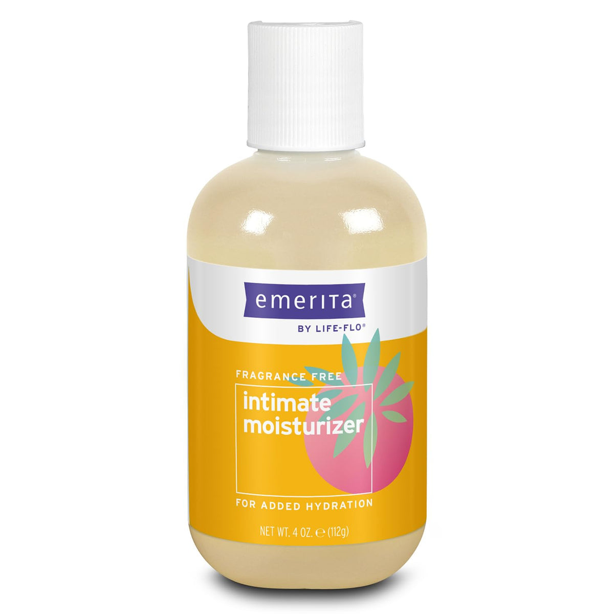 Emerita personal moisturizer bottle shown for daily intimate hydration