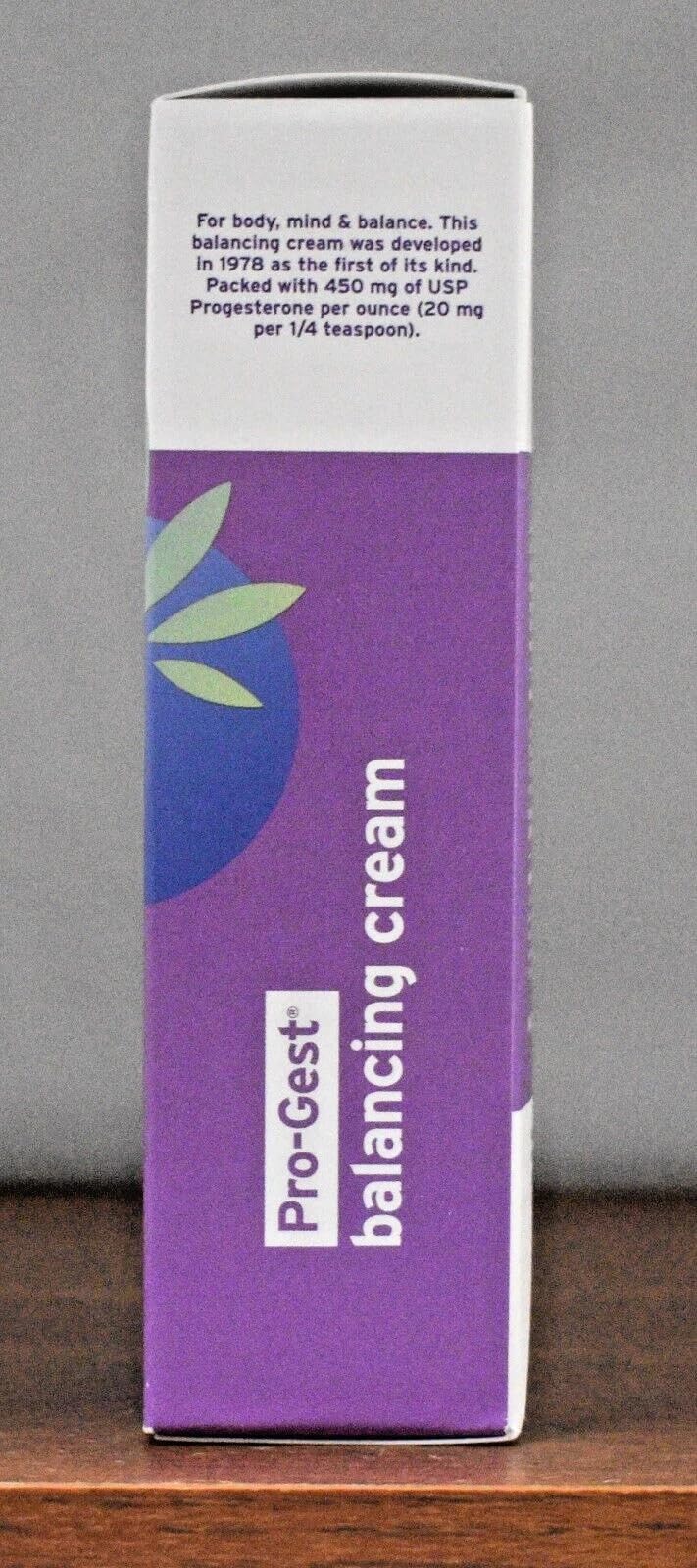 Emerita Progest Cream tube open for easy 1/4 to 1/2 teaspoon application