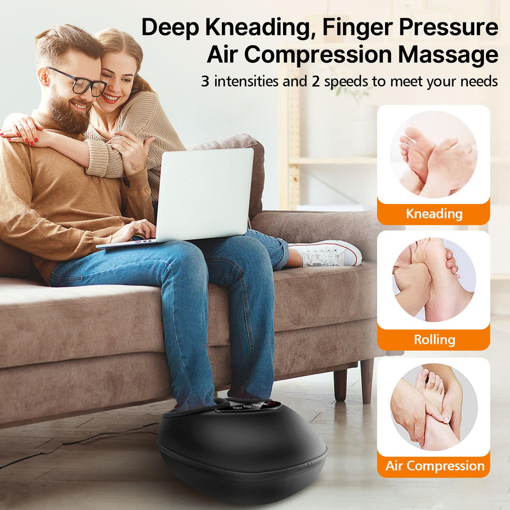 Emicool Foot Massager removable sleeves simplify cleaning and maintenance.