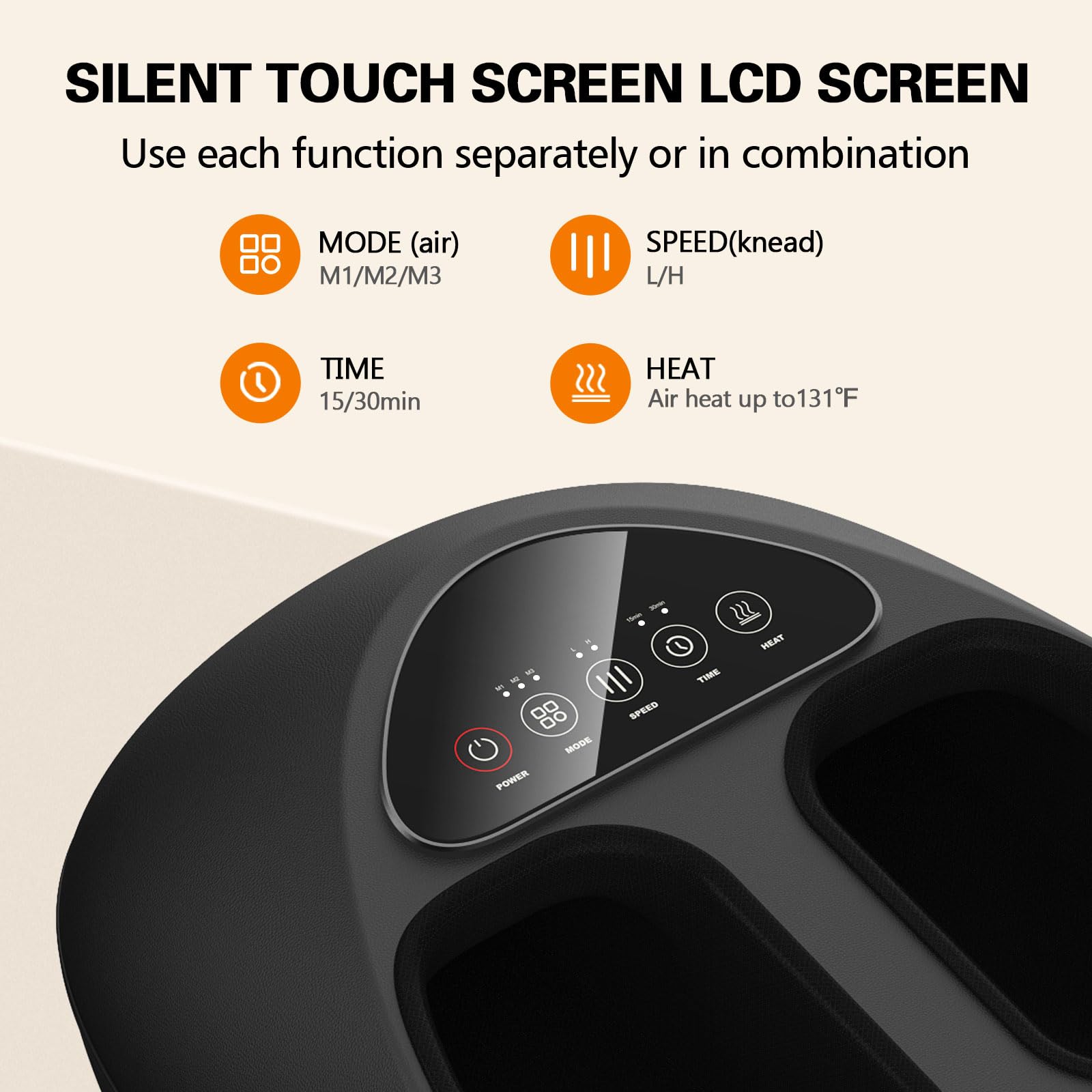 Emicool Shiatsu Foot Massager delivers deep kneading to target tired arches.