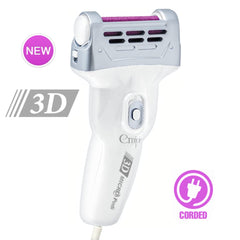 Emjoi Micro-Pedi 3D Power xtreme coarse roller on calloused skin