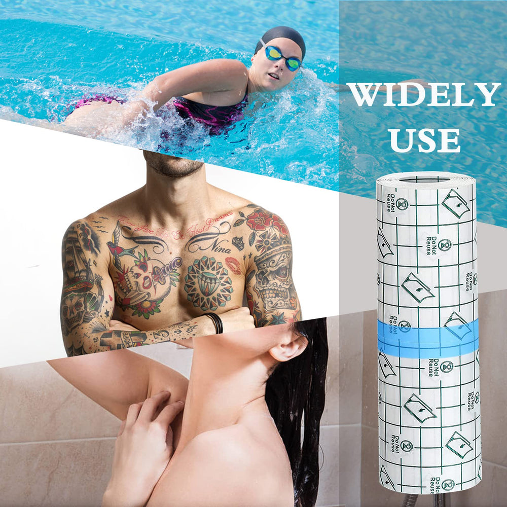EmoAunty shower and swim ready bandage for active lifestyles.