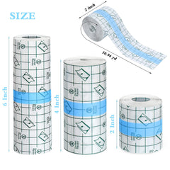 EmoAunty waterproof clear film dressing ready for shower use.