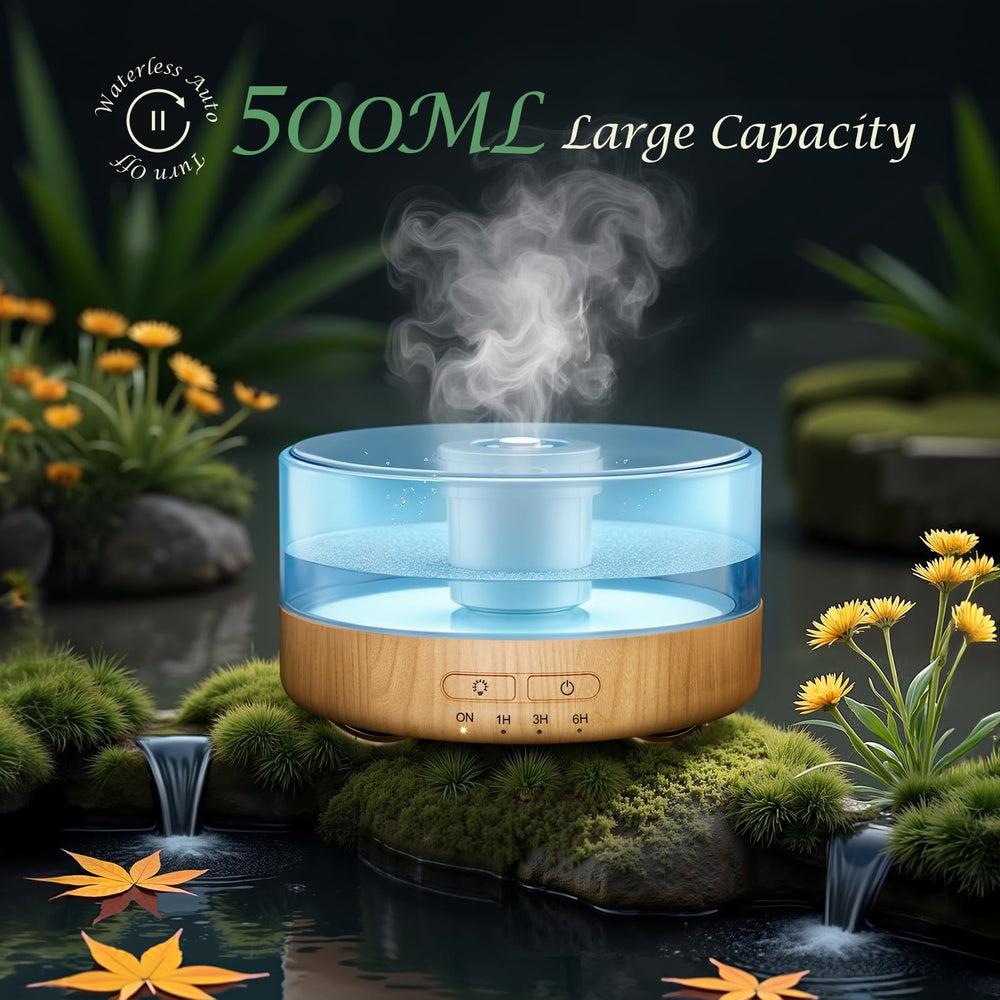 Emochies diffuser as a decorative fireplace-style piece in a living space
