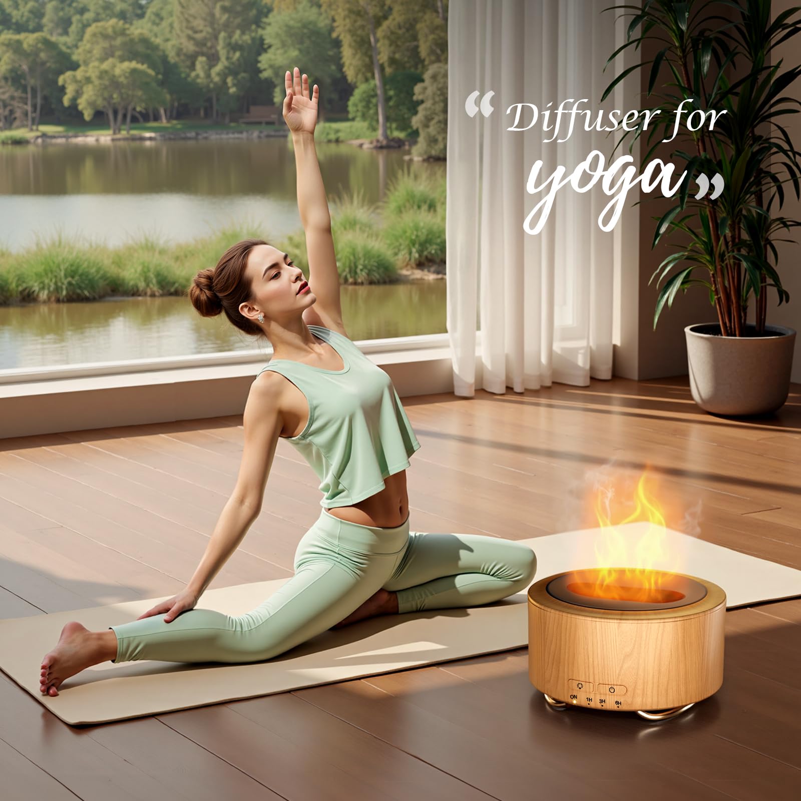 Emochies diffuser allows mist and light to operate separately for flexibility