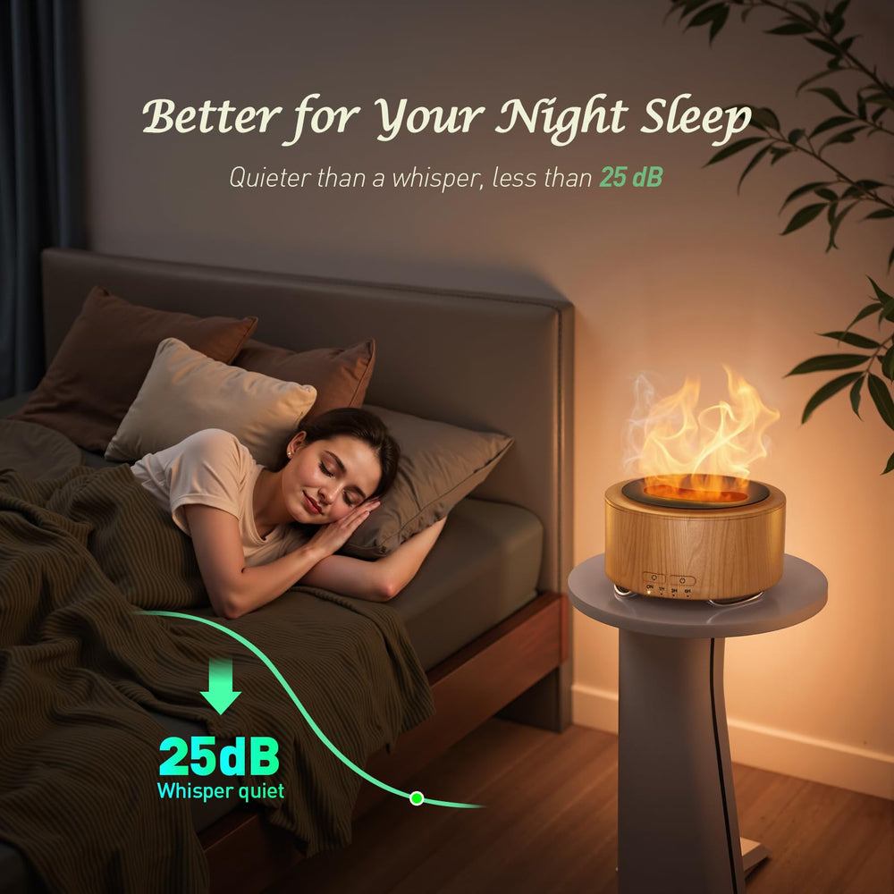 Emochies diffuser in an office setting with ambient lighting