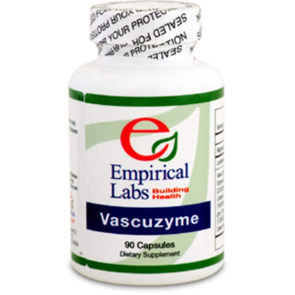 Empirical Labs Vascuzyme 90 Caps bottle with capsules for daily digestive support