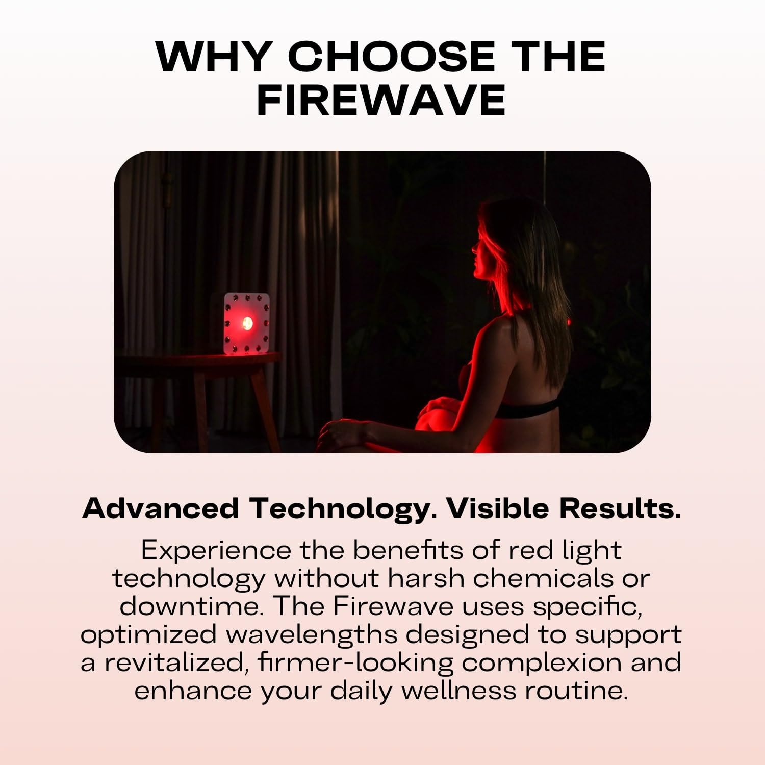 EMR-TEK Firewave high-efficiency LEDs reduce flicker for reliable therapy.
