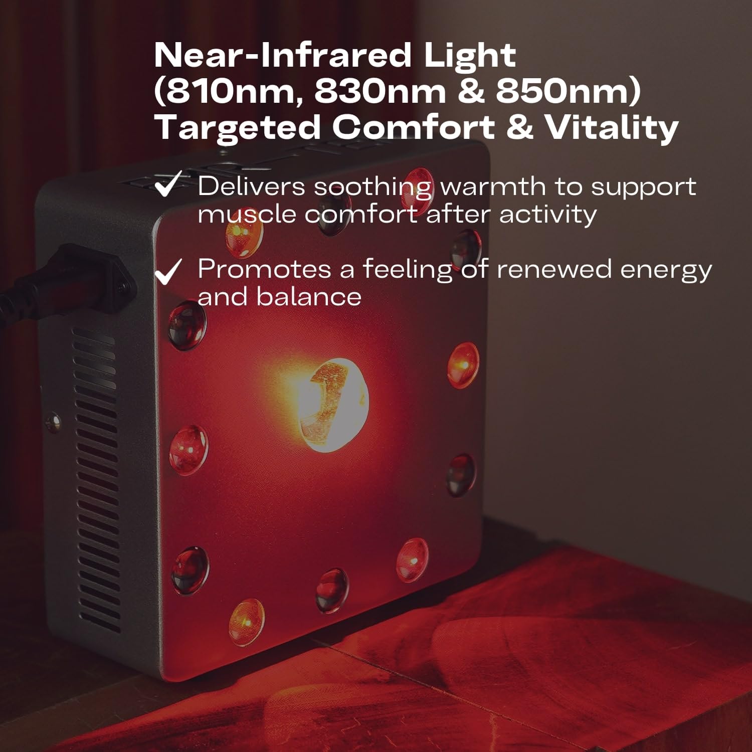 EMR-TEK Firewave full-body coverage supports consistent at-home sessions.