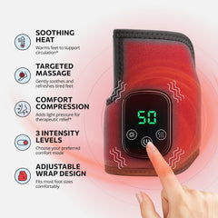 EMSense three vibration modes demonstrated for targeted foot massage.