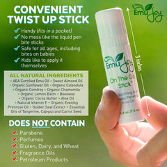Emu Joy bug bite relief stick eases mosquito bites