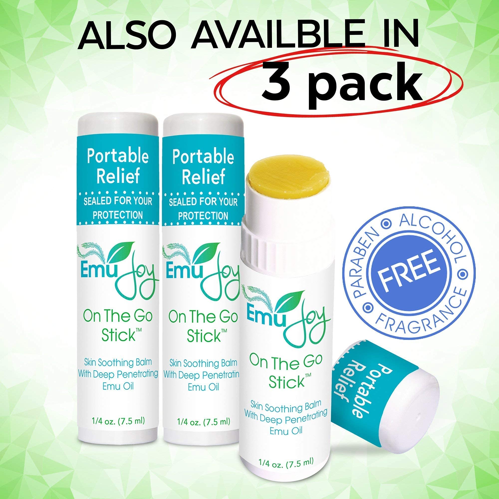 Emu Joy outdoor adventure stick for skin comfort