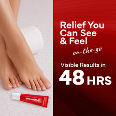 emuaidmax application area on nail bed for targeted relief