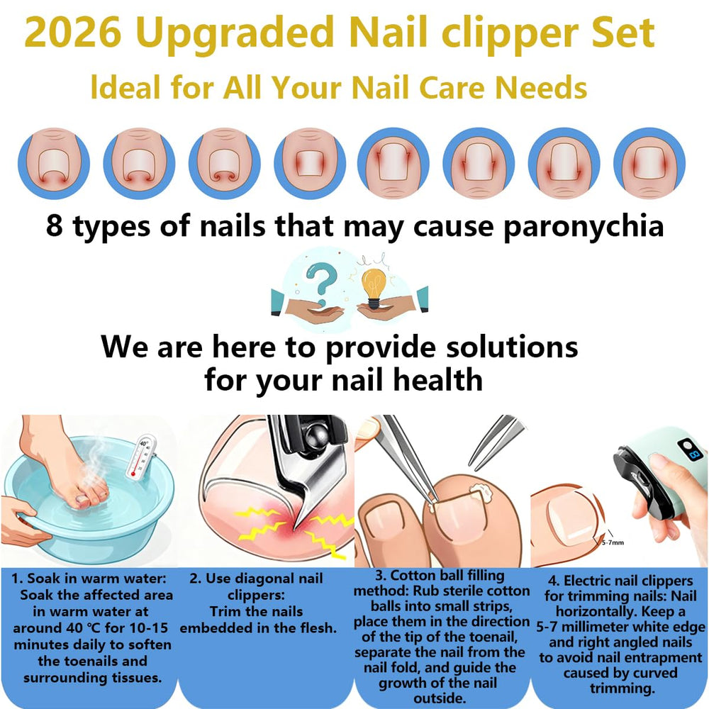 EMWEYKE automatic 2-in-1 nail clipper with storage box keeps nails organized.