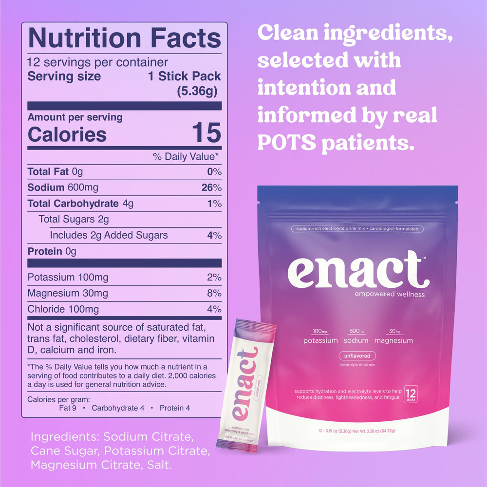 Enact Hydration 12-count-pack keeps hydration ready at home.
