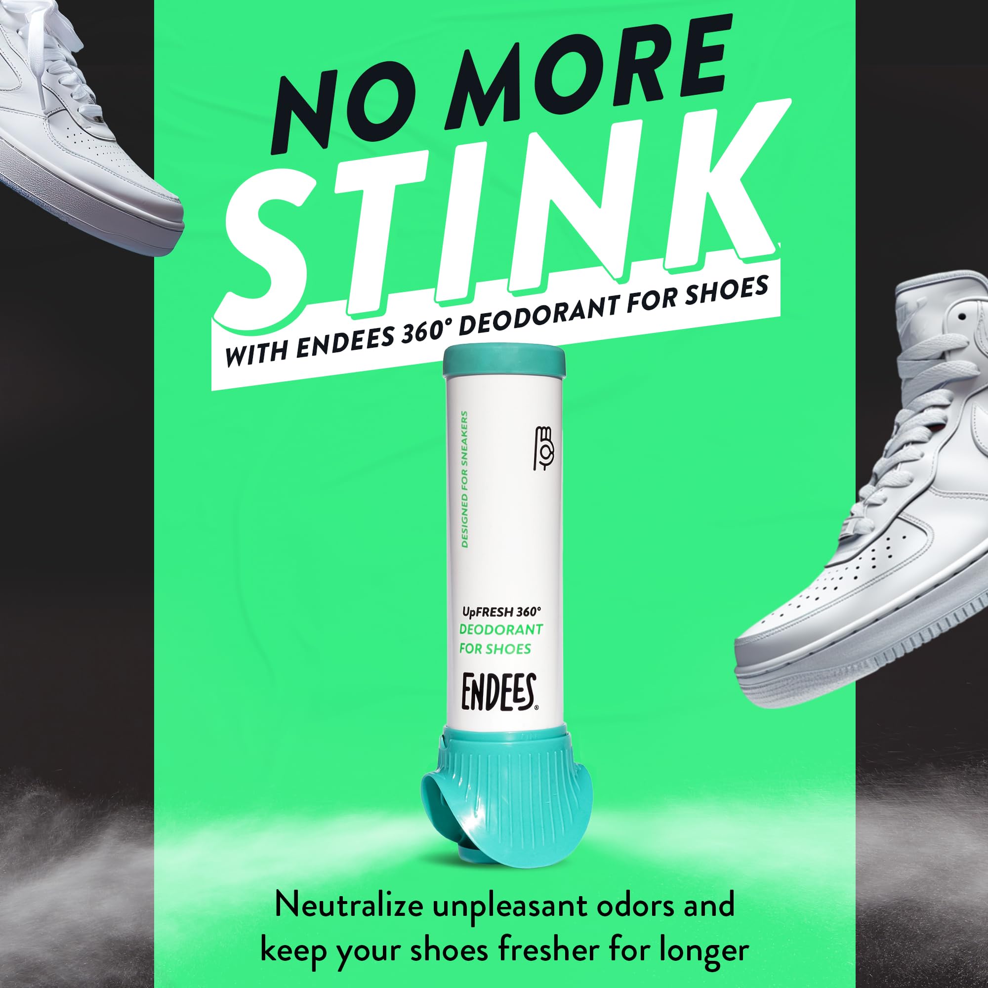 Endees UpFresh 360 aplicación 360 grados para eliminar olores de zapatillas