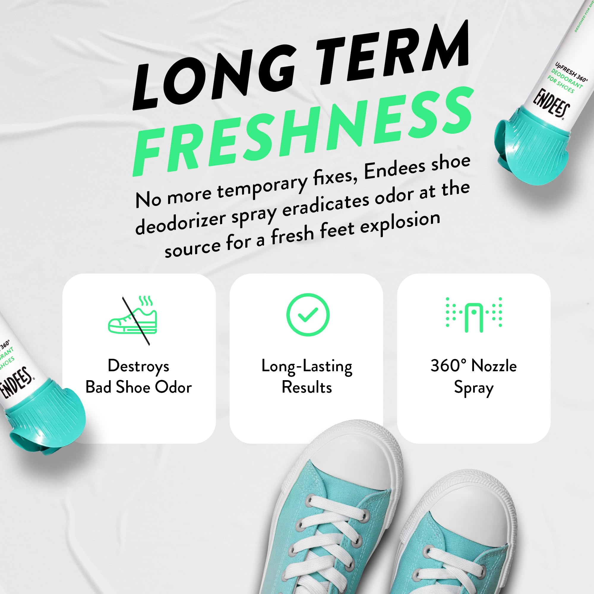Endees UpFresh 360 uso en bolsa de gimnasio para frescura portátil