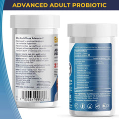 Close-up of Endomune delayed-release capsules for gut delivery.