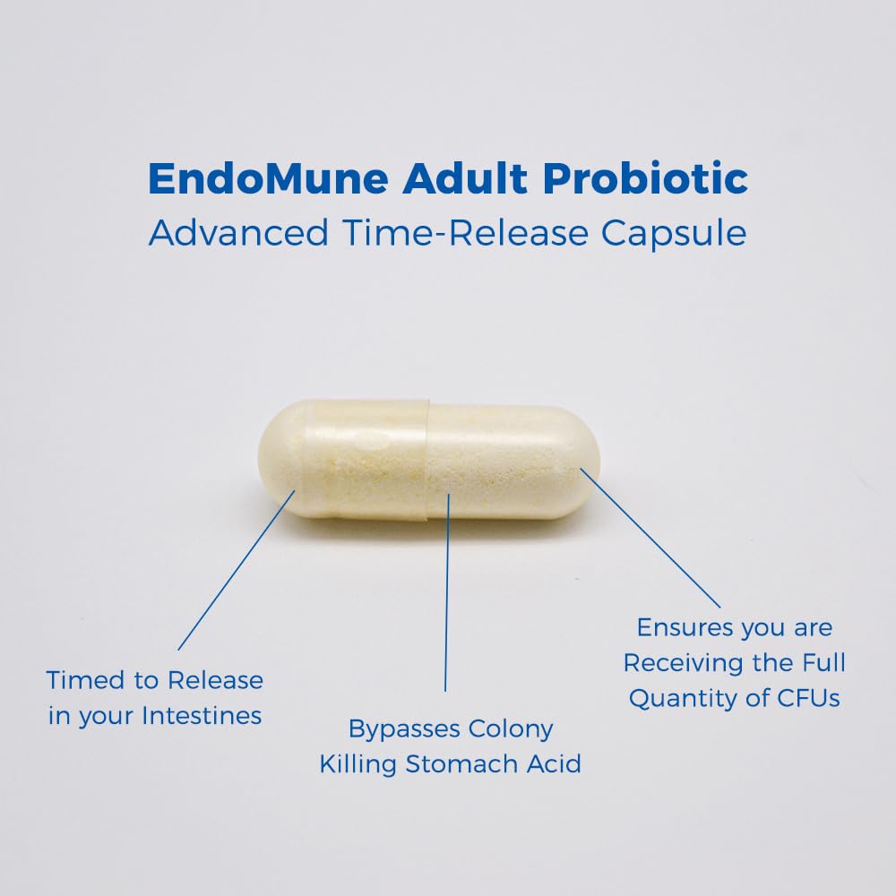 Endomune vegan capsules emphasizing plant-based daily wellness support.