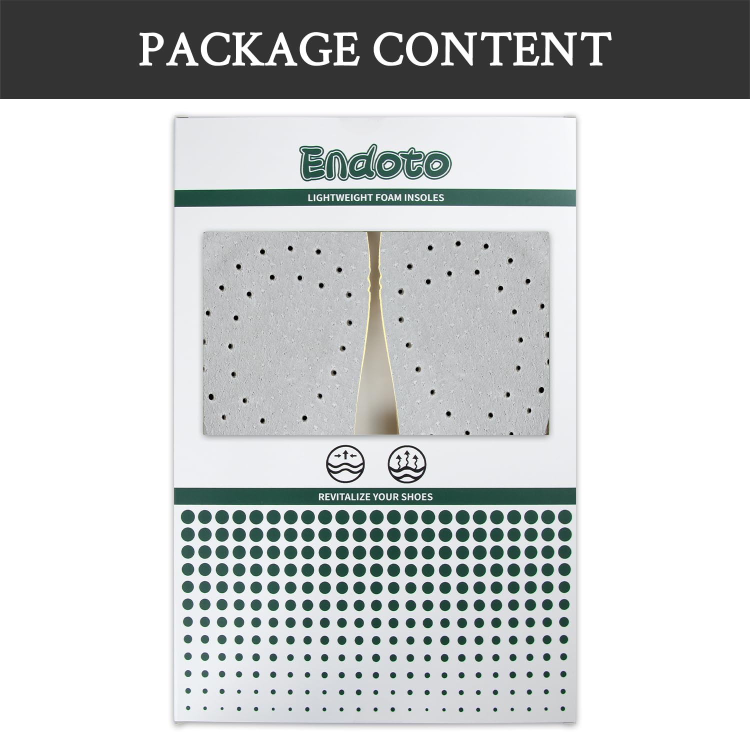 Endoto Classic Insoles machine-washable make cleaning quick and simple.