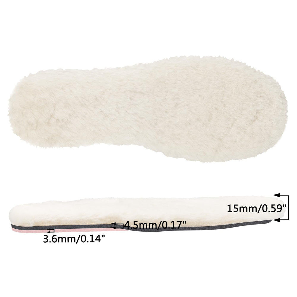 Endoto insoles close-up highlighting plush wool texture for comfort.