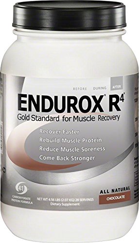 Endurox R4 chocolate shake ready after training showcasing flavor.