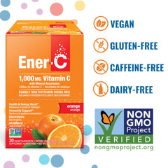 Ener-C packet opening showing convenient daily immune support and hydration option.
