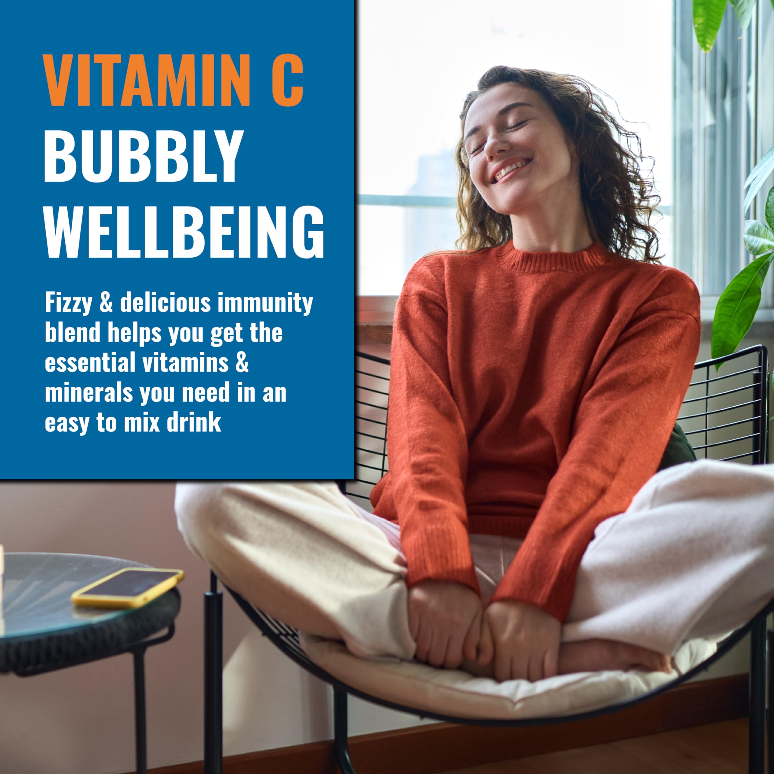 Ener-C Peach Mango packet closeup showing real fruit juice flavors