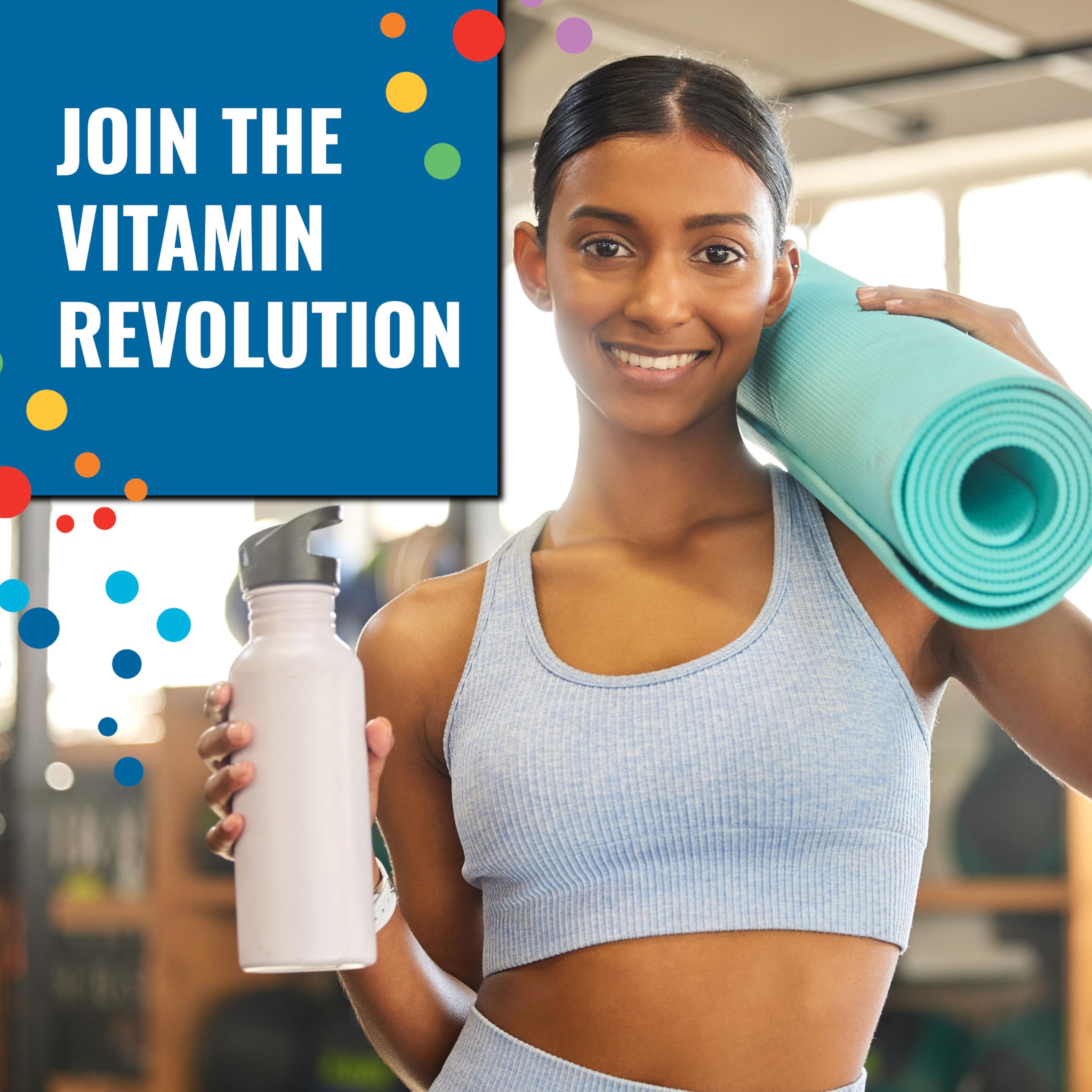 Ener-C spoon dipping powder suggests simple mixing for a quick vitamin boost.