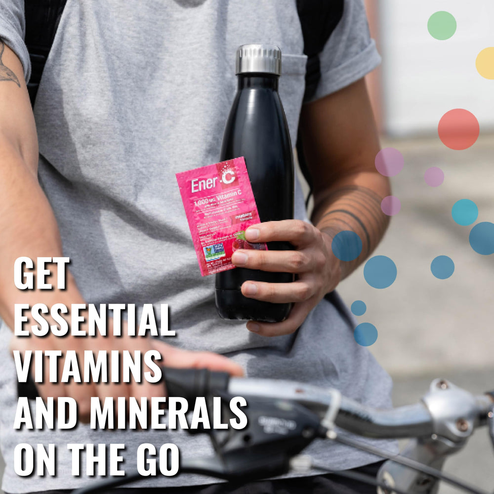 Ener-C on an office desk illustrating convenient daily energy boost