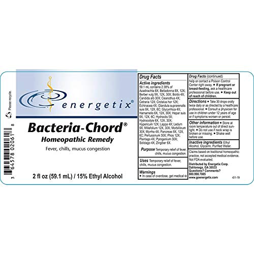 Energetix Bacteria-Chord packaging image highlighting discreet, modern presentation for holistic routines.
