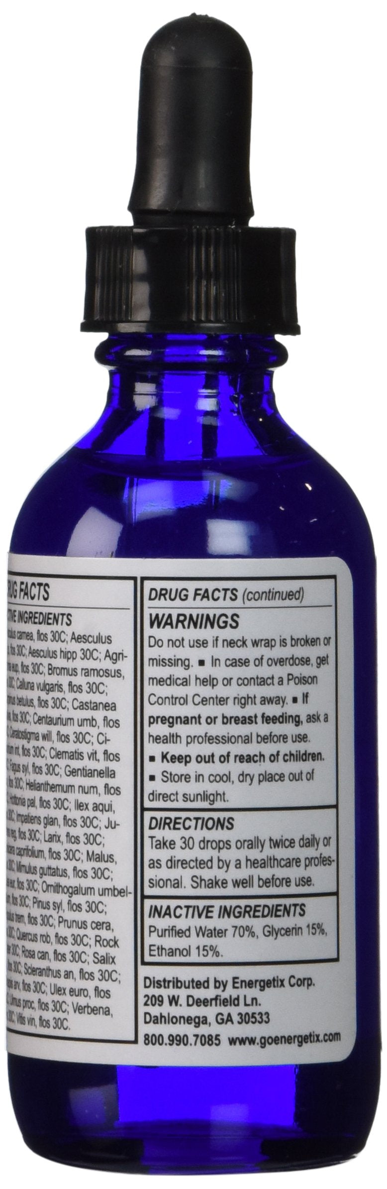 Energetix Fields of Flowers drops pour offering quick comfort