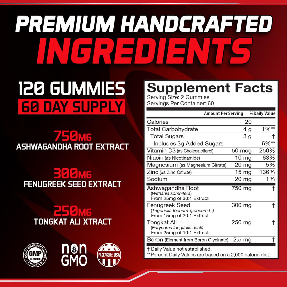 Energizen 8in1 gummies closeup highlights black cherry flavor and easy intake.