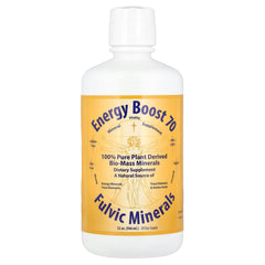 Energy Boost 70 bottle pour demonstrates easy daily dosage for ongoing vitality.