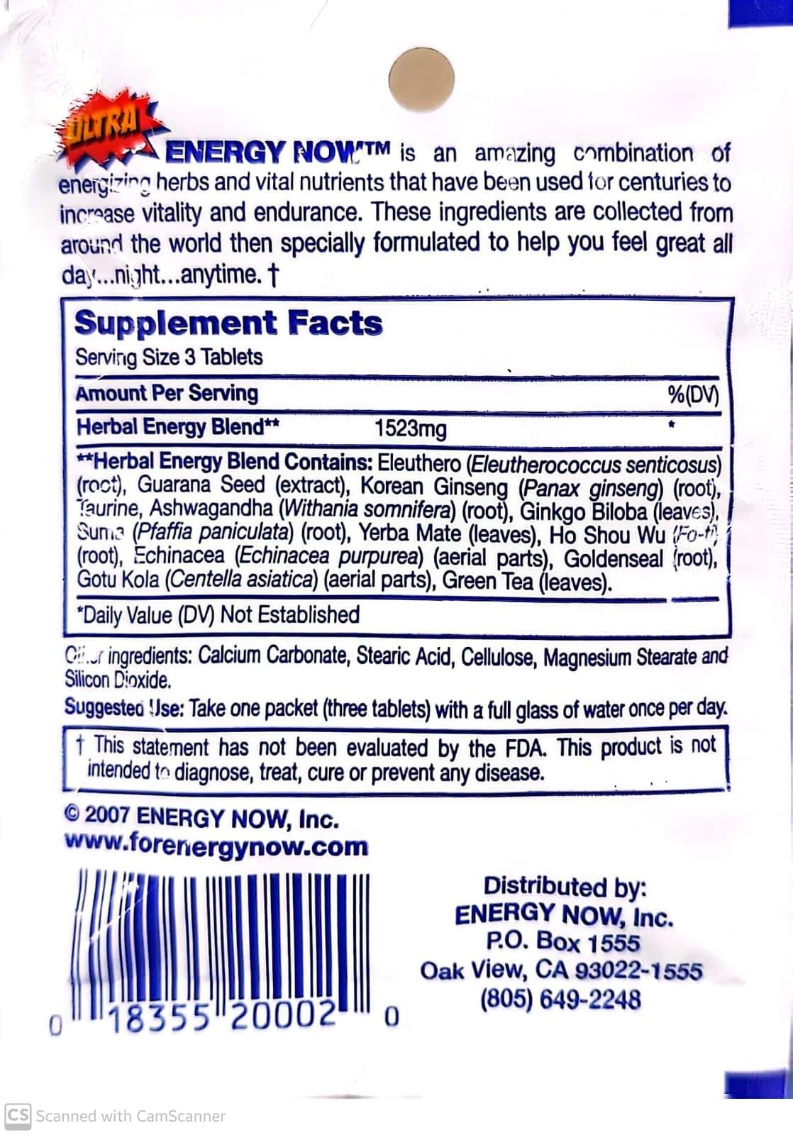 Energy Now Handy Solutions Ultra Energy Now in use for on-the-go energy