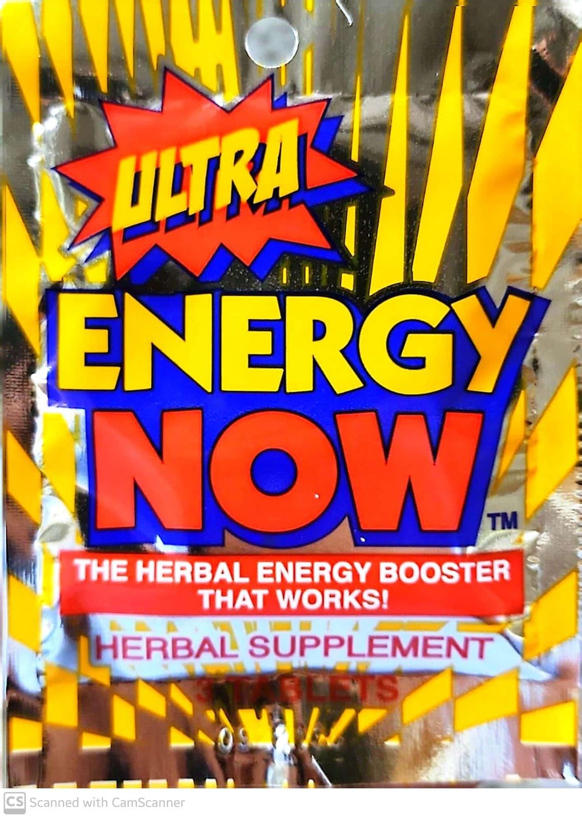 Energy Now Handy Solutions Ultra Energy Now packaging closeup for quick daily use