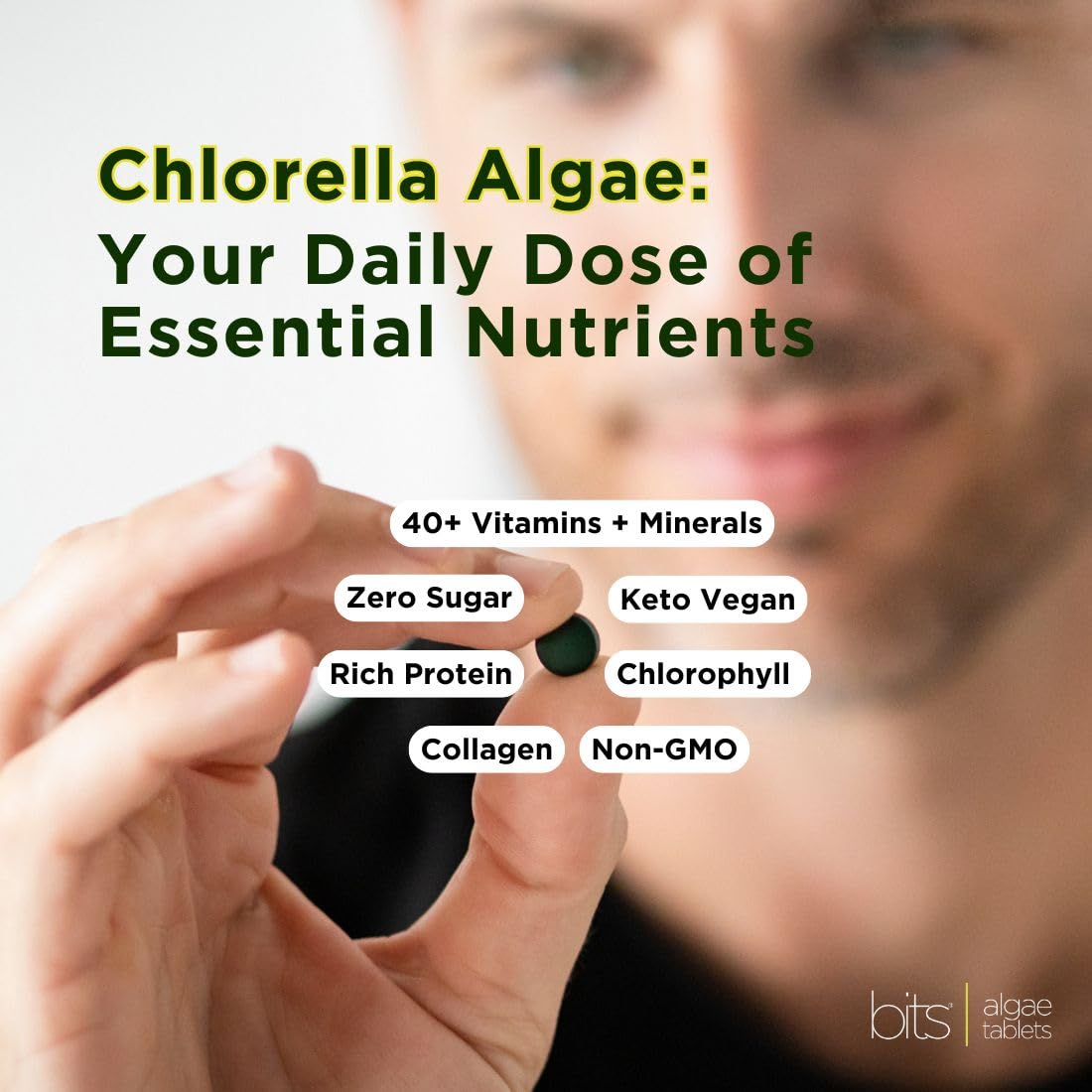 ENERGYBITS Recoverybits tablets green dense look supports post-workout recovery.