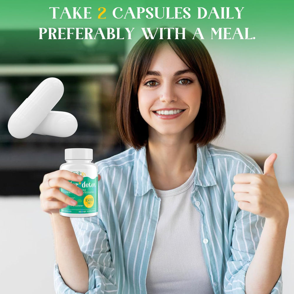Enerlix 15-in-1 Detox Binder daily-use scene during morning routine.