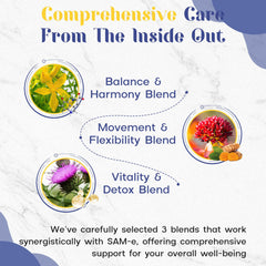 Enerlix SAM-e capsules closeup shows convenient vegan tablets.