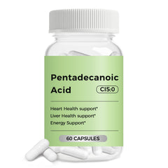 Engtozl Pentadecanoic Acid bottle closeup highlights purity for daily wellness.