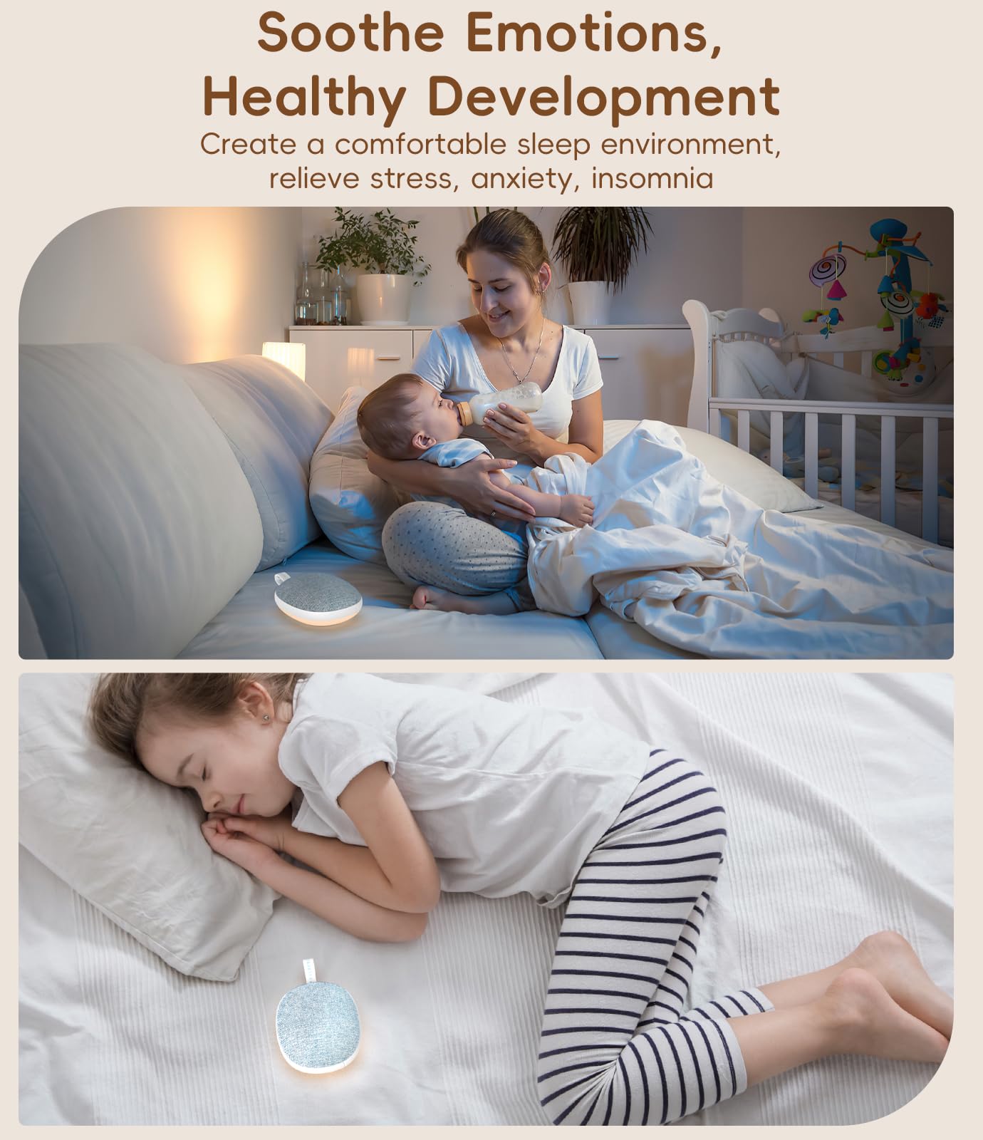 Enhanlife night-light warm white glow enhances bedtime ambience