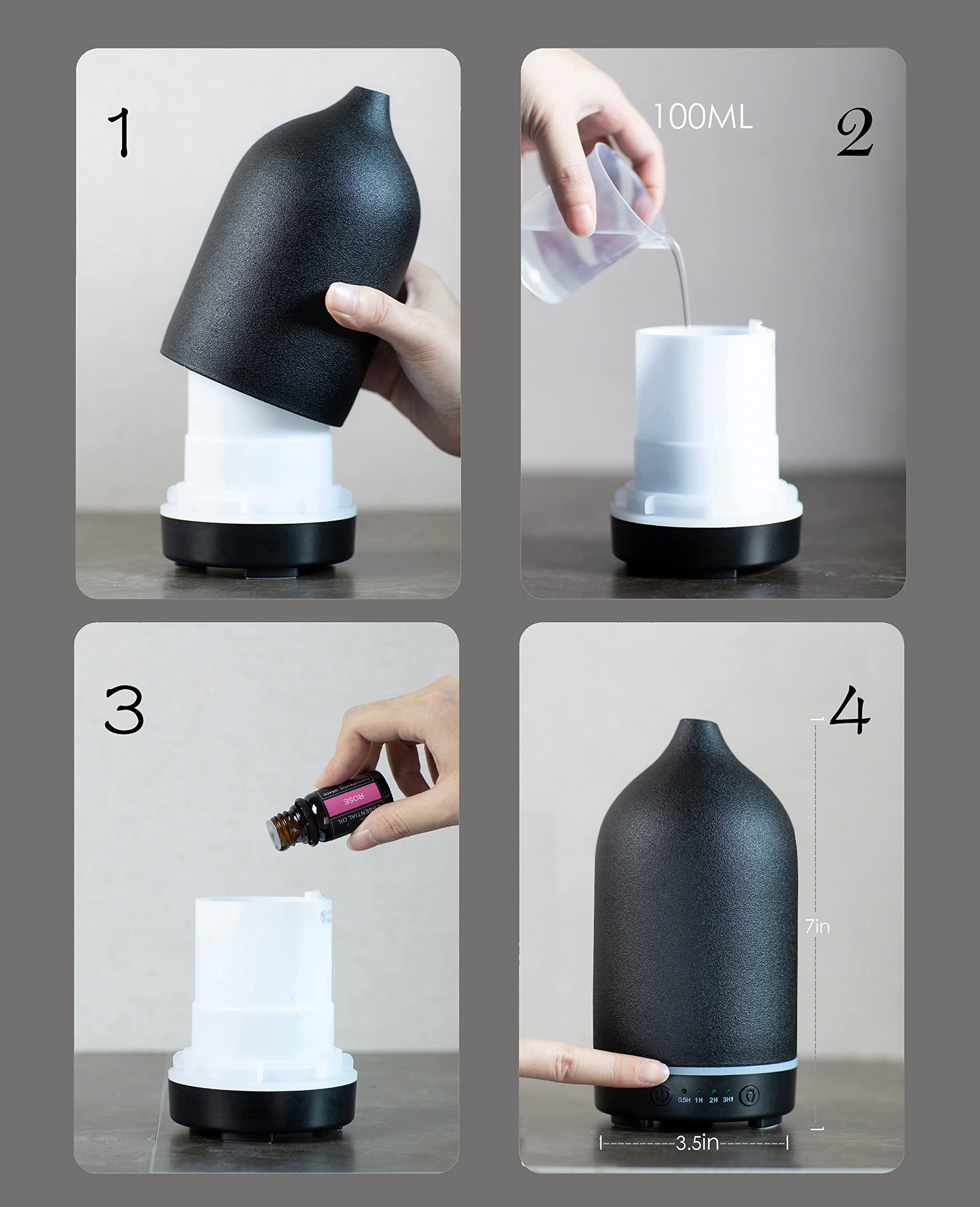 ENILYM Waterless auto-off diffuser keeps safety and peace of mind.