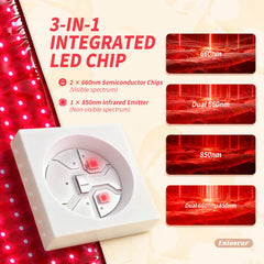 Eniosvar Red Light Therapy Belt control module and cordless setup for convenient at-home sessions.