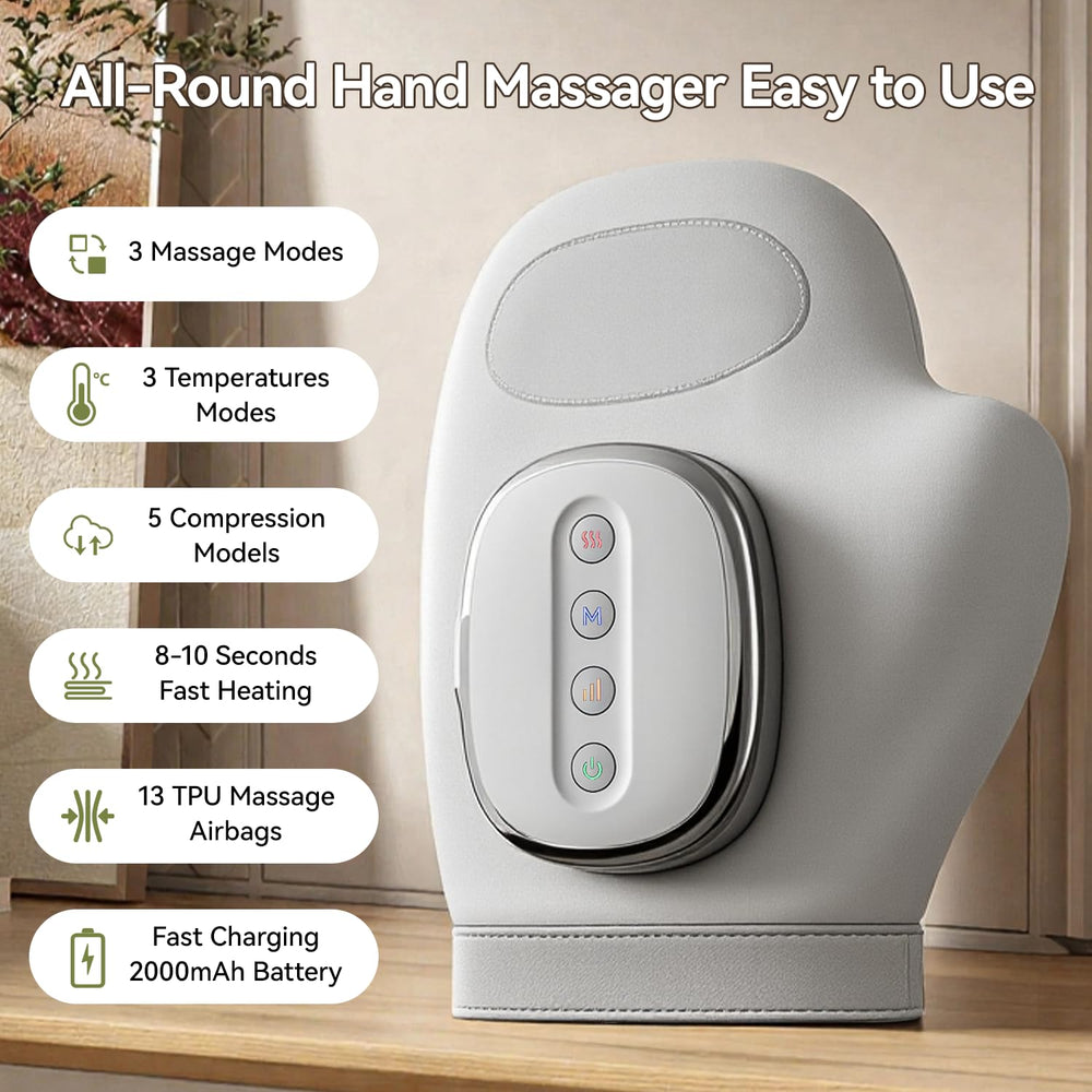 ENIPUS hand massager with 3 massage modes for varied relief and relaxation at home.