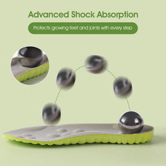 ENLOPQ 4D Breathable Design insoles keep kids' feet cool and dry during play.